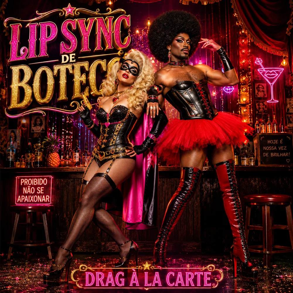 Capa do CD Drag À La Carte, de Lip Sync de Boteco.